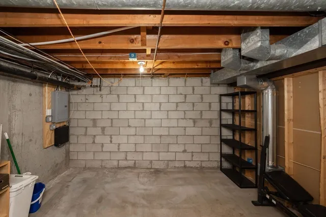 a view of storage and utility room