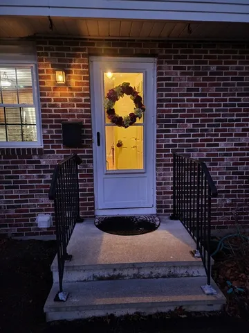 a view of a entryway door of the house