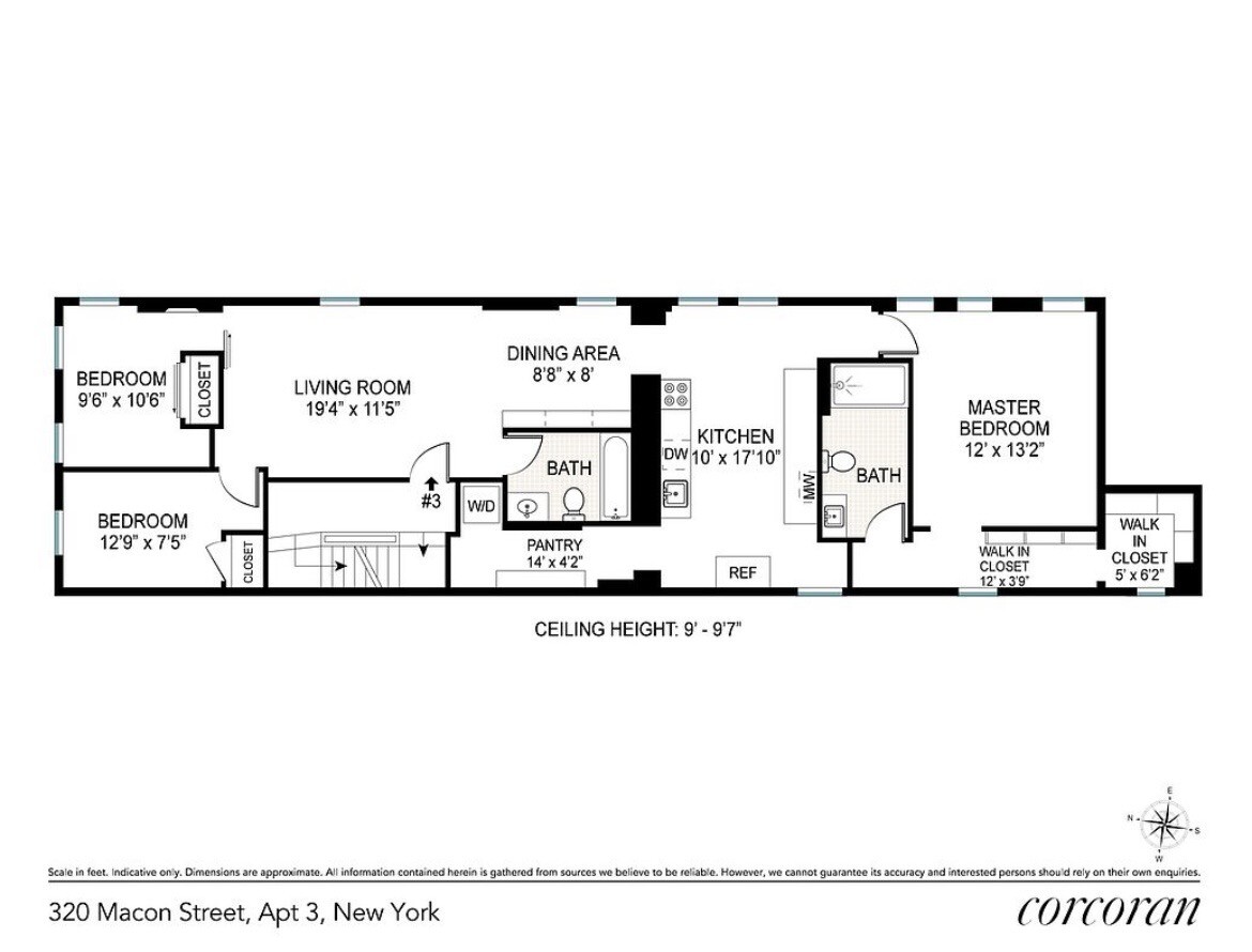 320 Macon Street, Unit 3 Brooklyn, NY 11216 - Photo 11 of 11 a picture of a floor plan
