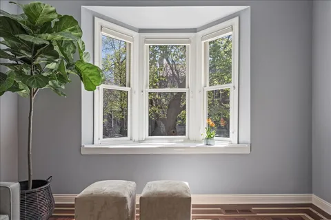 a view of a window in a room