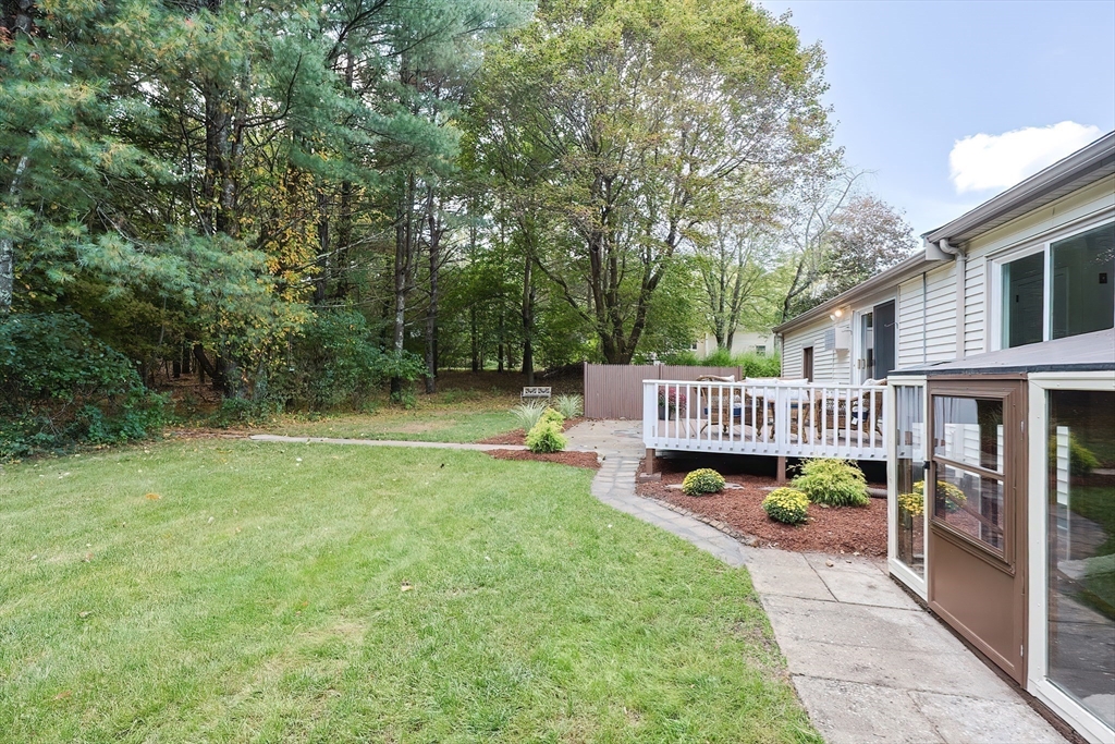 16 Deerfield Road Sharon, MA 02067 - Photo 31 of 38 a view of a deck with a yard