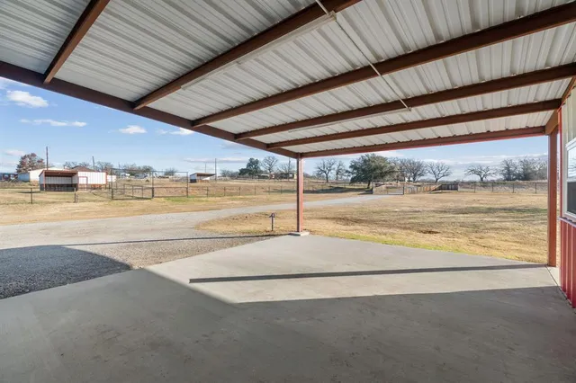 a backyard of a house