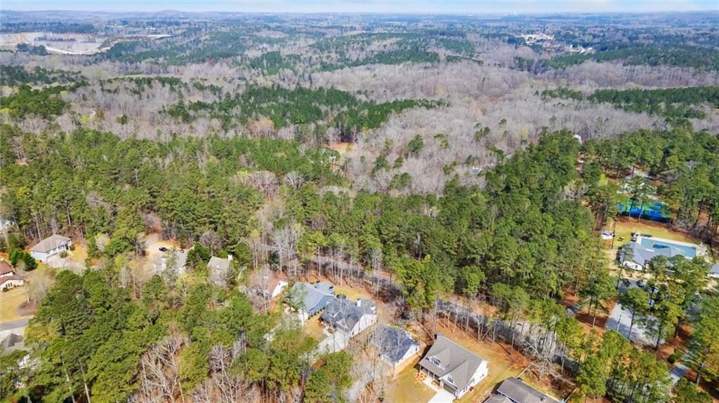 6093 Wayfarer Drive Villa Rica, GA 30180 - Photo 45 of 70 an aerial view of residential houses with outdoor space and trees