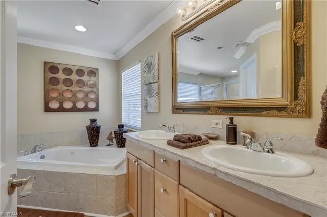 a bathroom with a sink and a bathtub