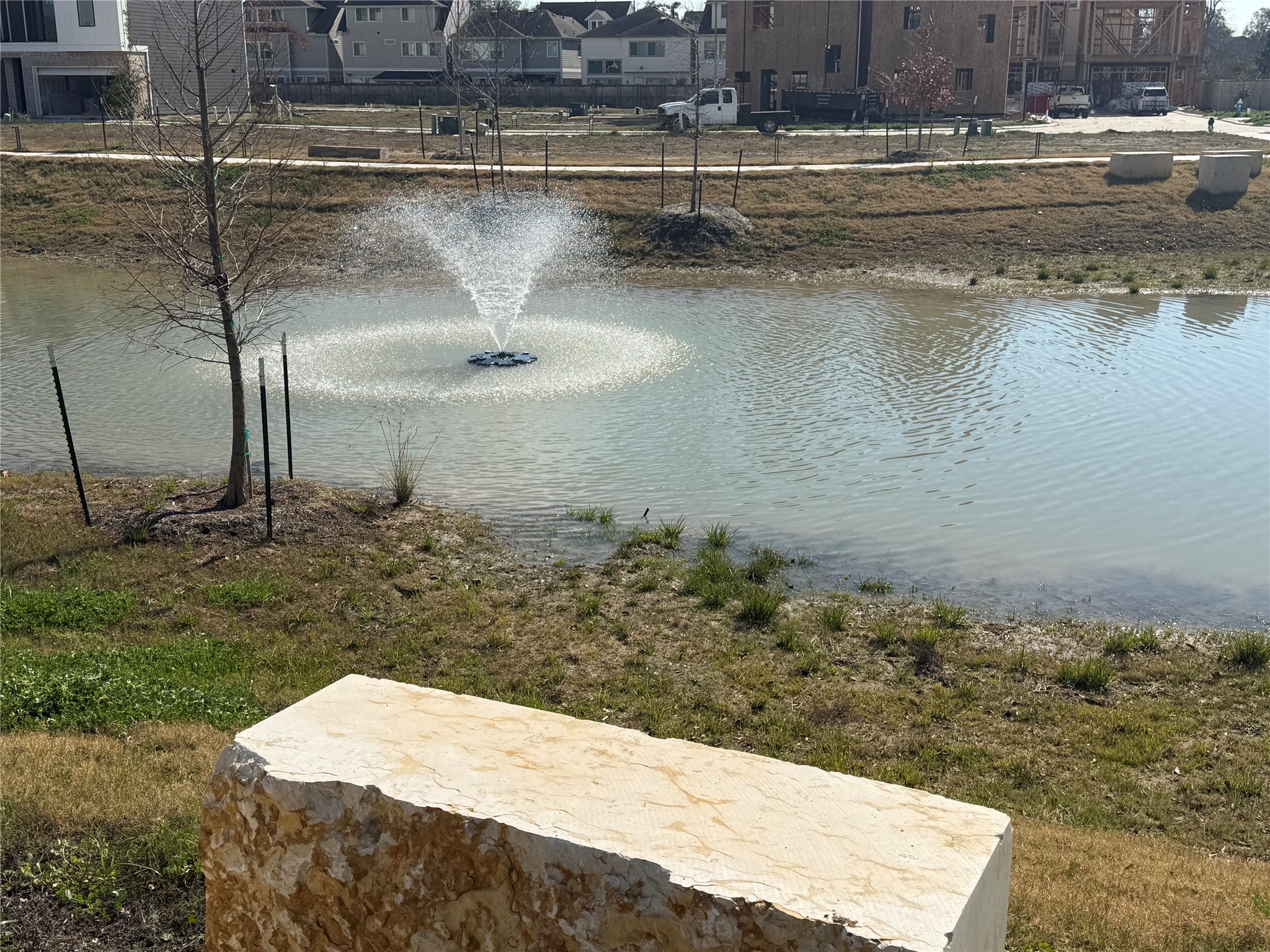 8705 Cosenza Lane Houston, TX 77055 - Photo 10 of 12 a view of a water pond