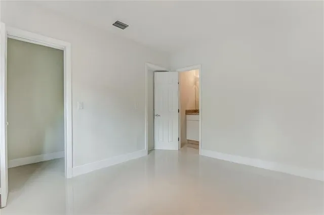 a view of an empty room