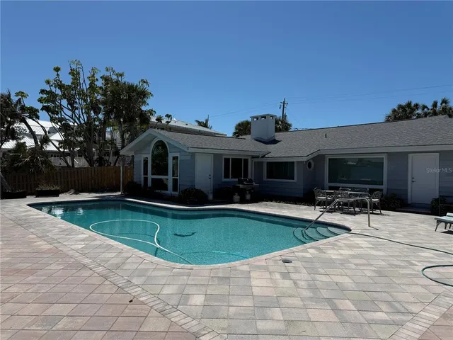 a view of a lake with a city