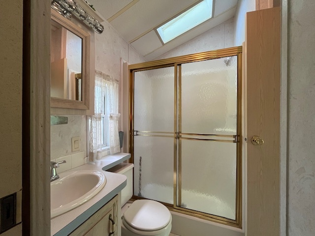 2795 East 28th Road Marseilles, IL 61341 - Photo 18 of 59 a bathroom with a granite countertop sink toilet and shower