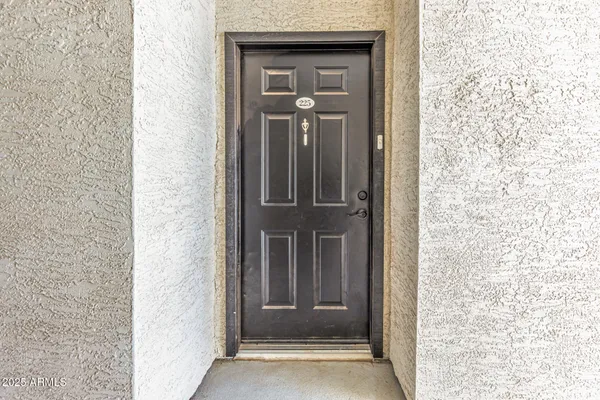 a view of front door of a house