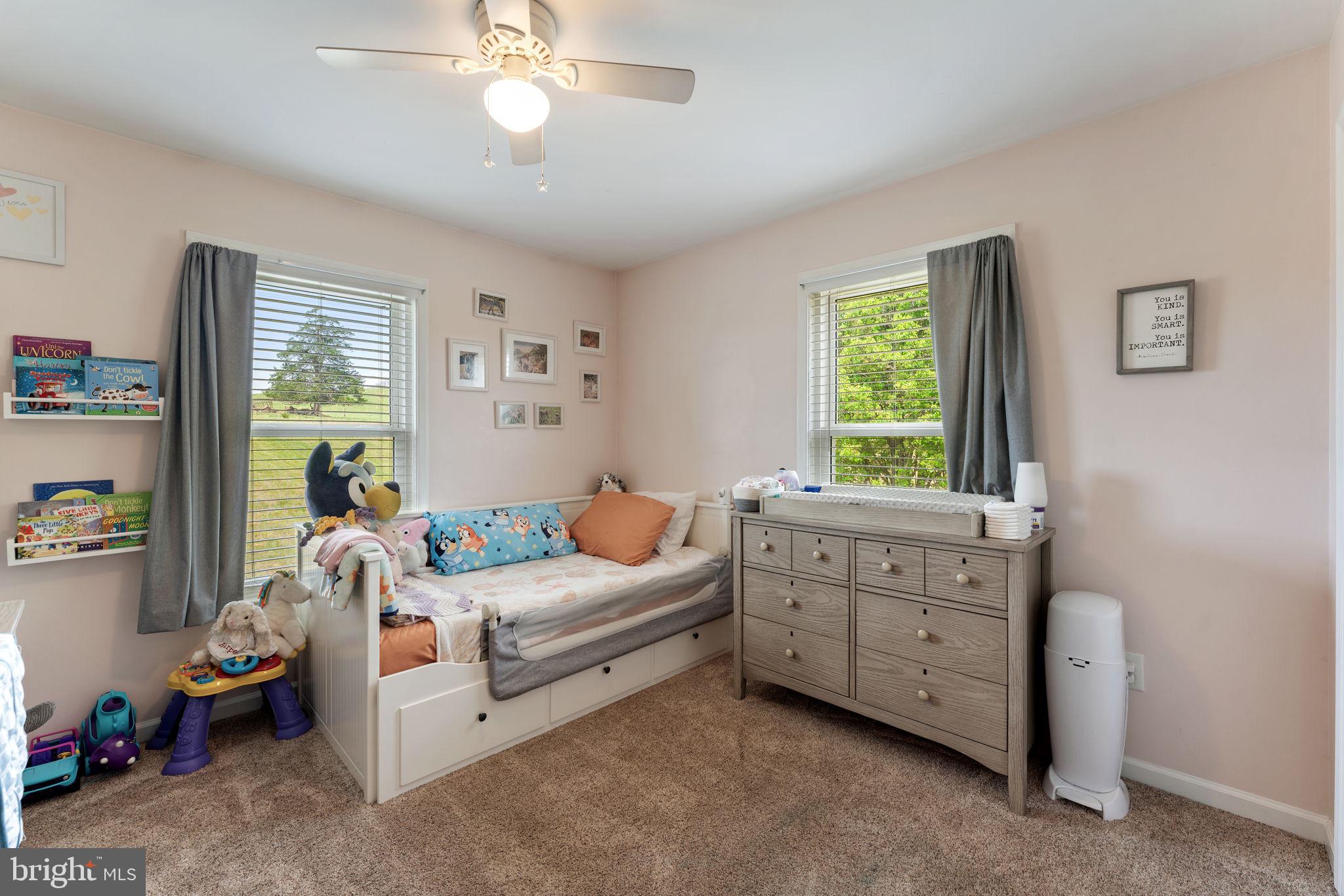 1388 Novum Church Road Reva, VA 22735 - Photo 34 of 65 a bedroom with a bed and a window