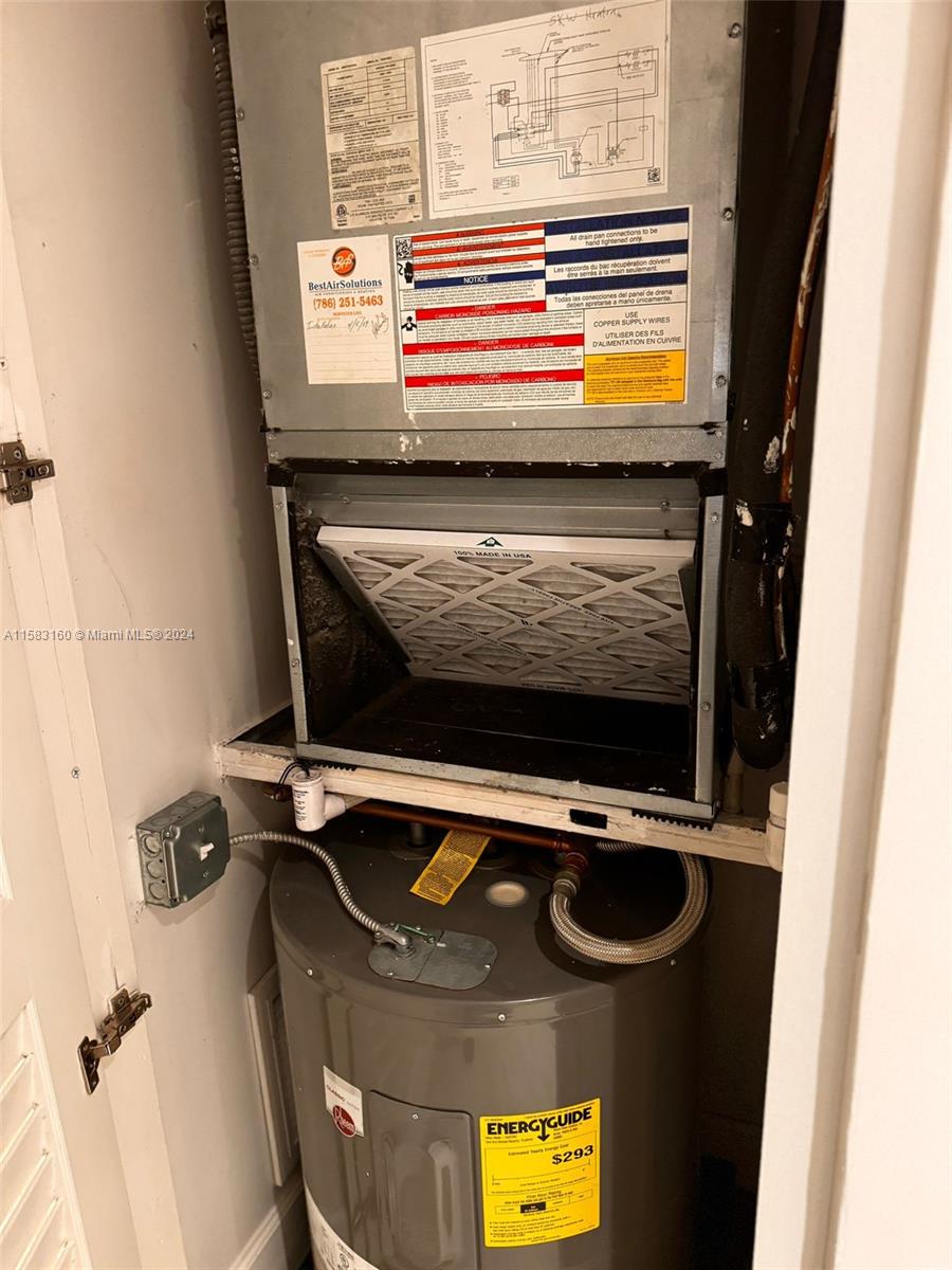 Glenvar Heights Miami, FL 33143 - Photo 13 of 14 a view of water heater room
