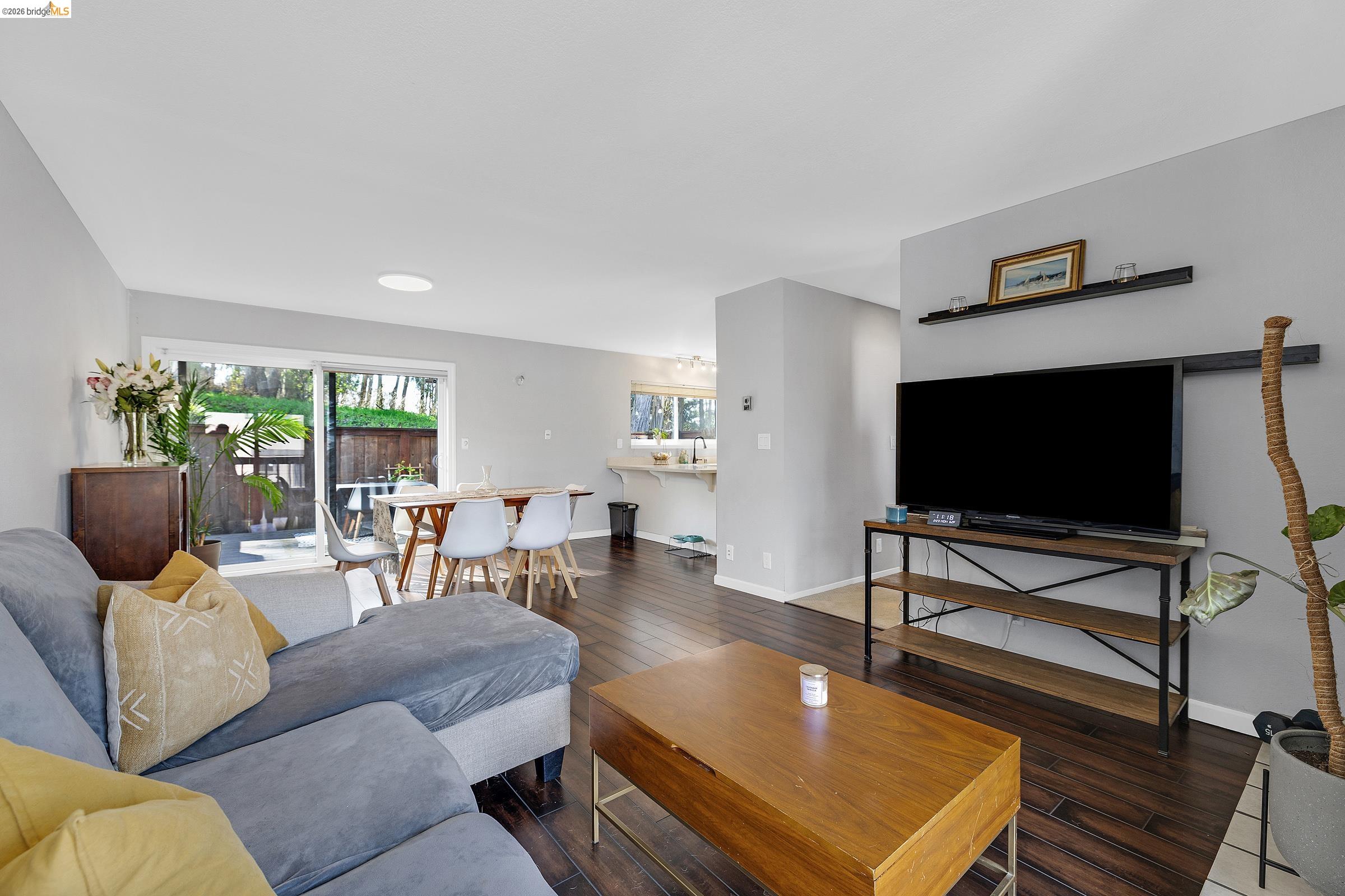 407 Vista Heights Road El Cerrito, CA 94530 - Photo 10 of 29 Living room featuring hardwood / wood-style floors and baseboards