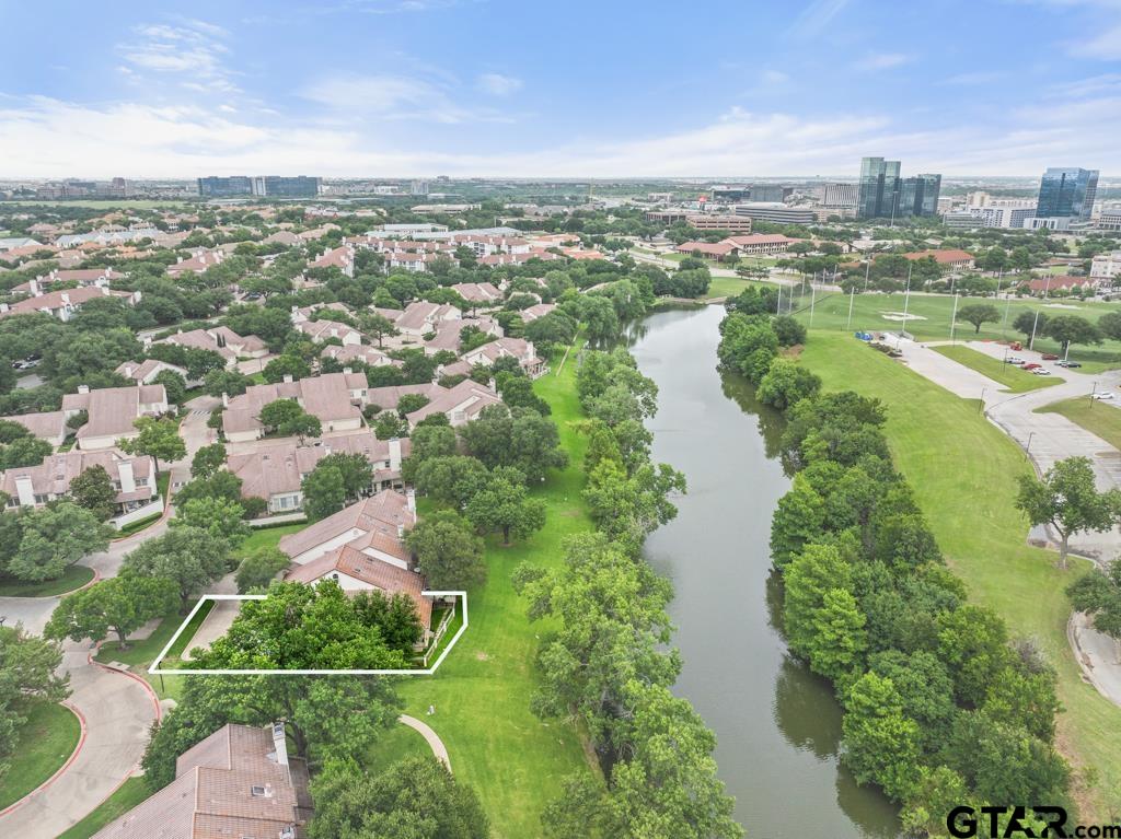 4608 North O'Connor Road Irving, TX 75062 - Photo 40 of 45 an aerial view of residential houses with outdoor space and river