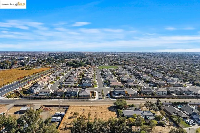 an aerial view of a city