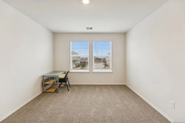 a view of workspace with a window