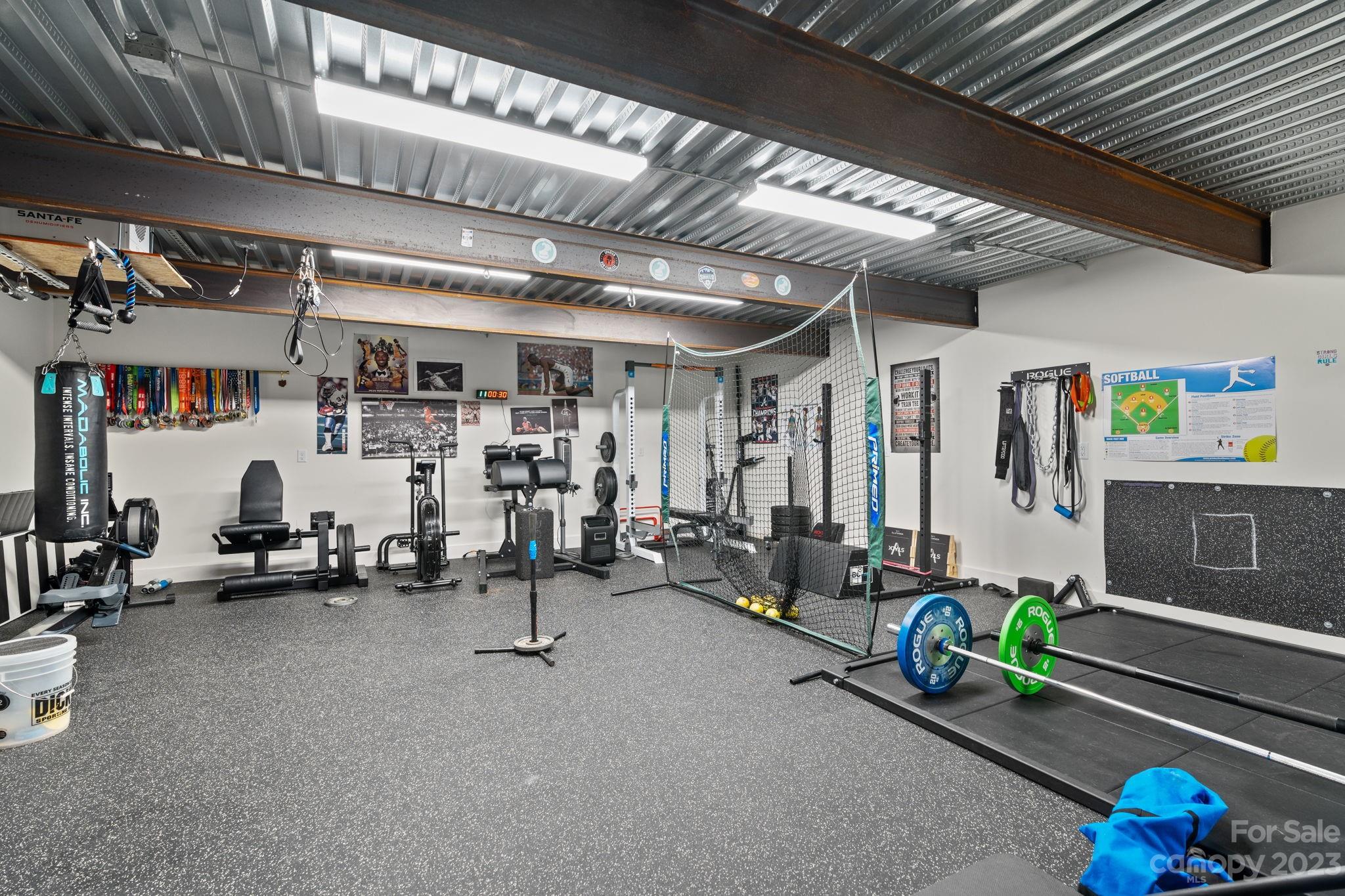 44 Reta Road Fairview, NC 28730 - Photo 34 of 36 a view of a room with gym equipment