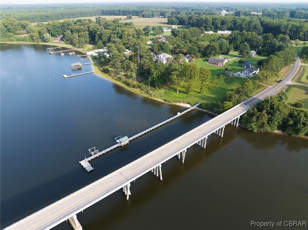 154 Twiggs Ferry Road Dutton, VA 23050 - Photo 10 of 50 Drone / aerial view featuring a water view