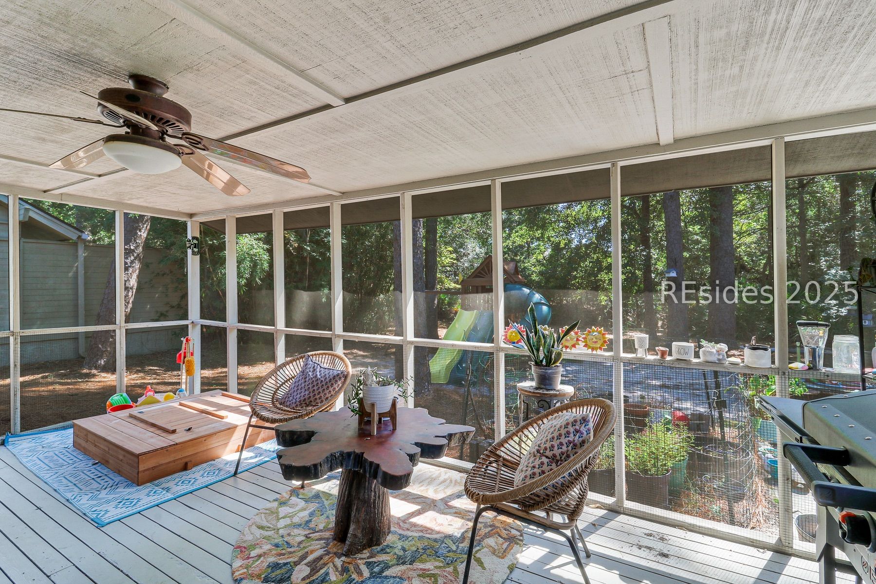 32 Otter Road Hilton Head Island, SC 29928 - Photo 21 of 25 Large screened-in porch