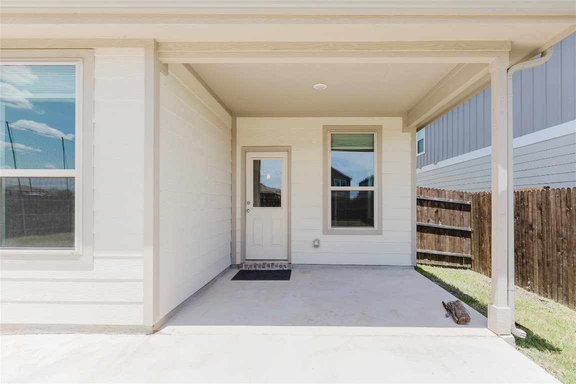 529 Gray Hawk Ridge Leander, TX 78641 - Photo 34 of 36 Entrance to property featuring a patio