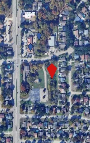 view of a brick building with city view