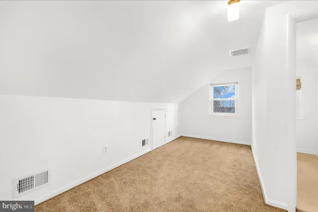 an empty room with an entrance