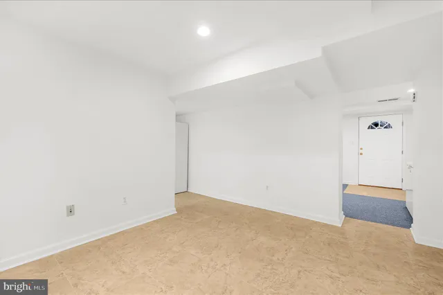 a view of an empty room