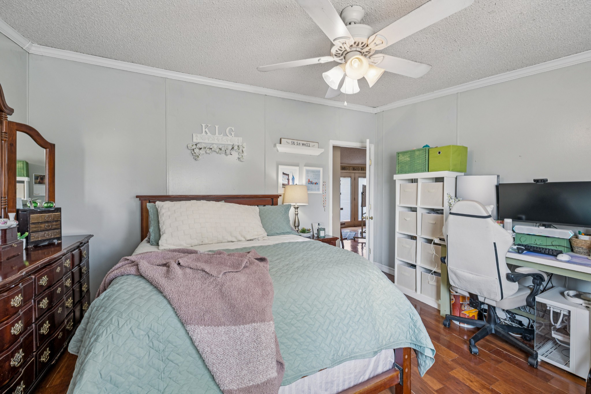257 Bunker Hill Road Rockvale, TN 37153 - Photo 27 of 38 a bedroom with a bed furniture and a flat screen tv