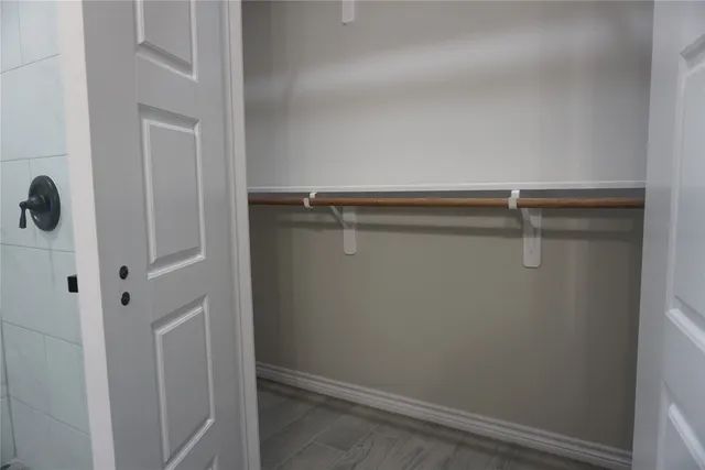 a close view of closet