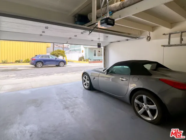 a car parked in garage