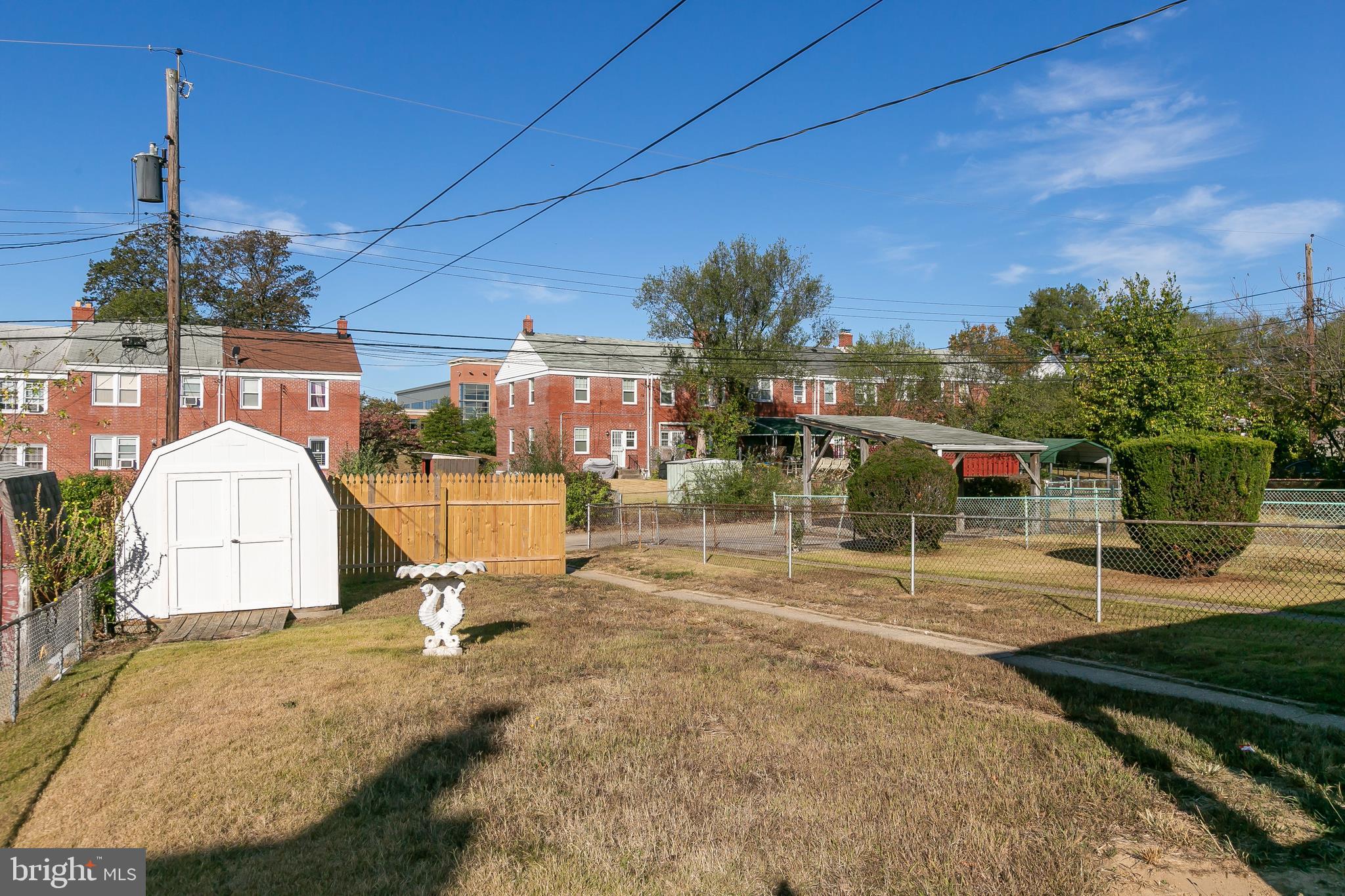 5912 Glenkirk Road Baltimore, MD 21239 - Photo 32 of 32 rear yard with shed and parking