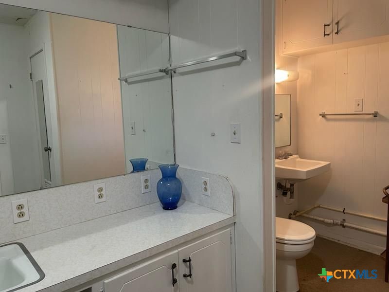 104 Skipcha Trail Lampasas, TX 76550 - Photo 18 of 34 a bathroom with a sink a toilet and shower