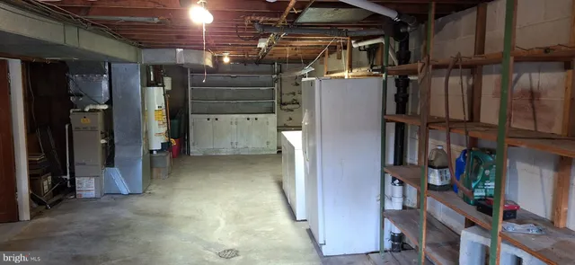 a view of storage and utility room