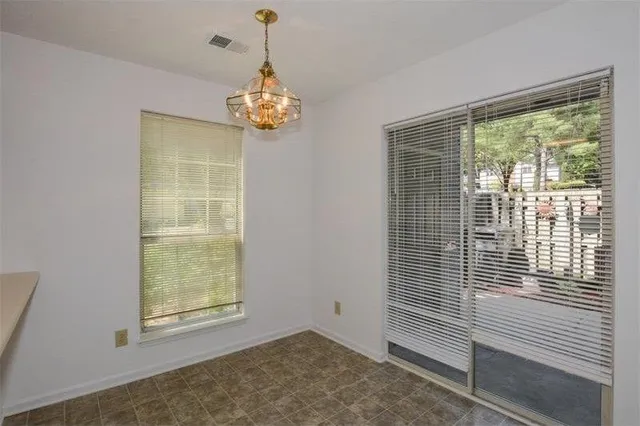 a view of an empty room