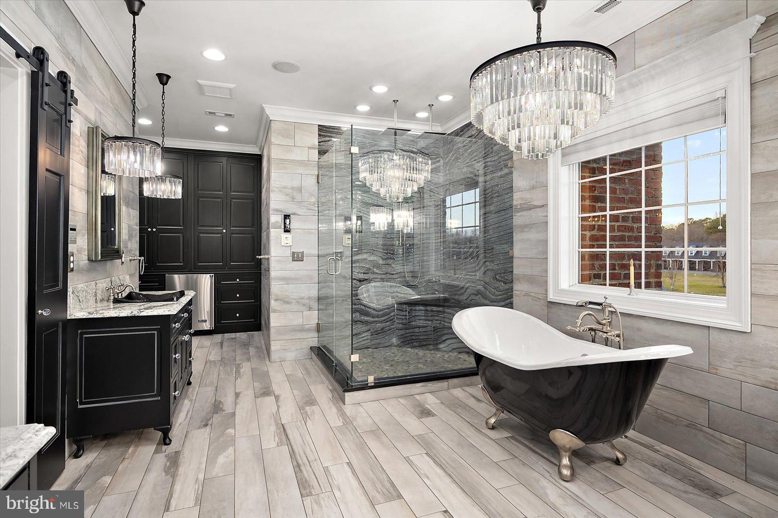 4218 Harmony Road Preston, MD 21655 - Photo 69 of 127 a bathroom with a sink shower and a mirror