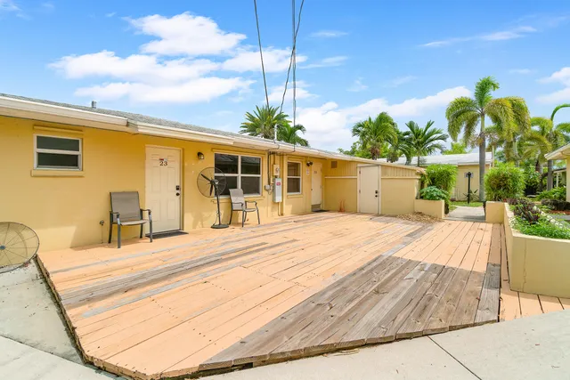 a view of a house with a patio