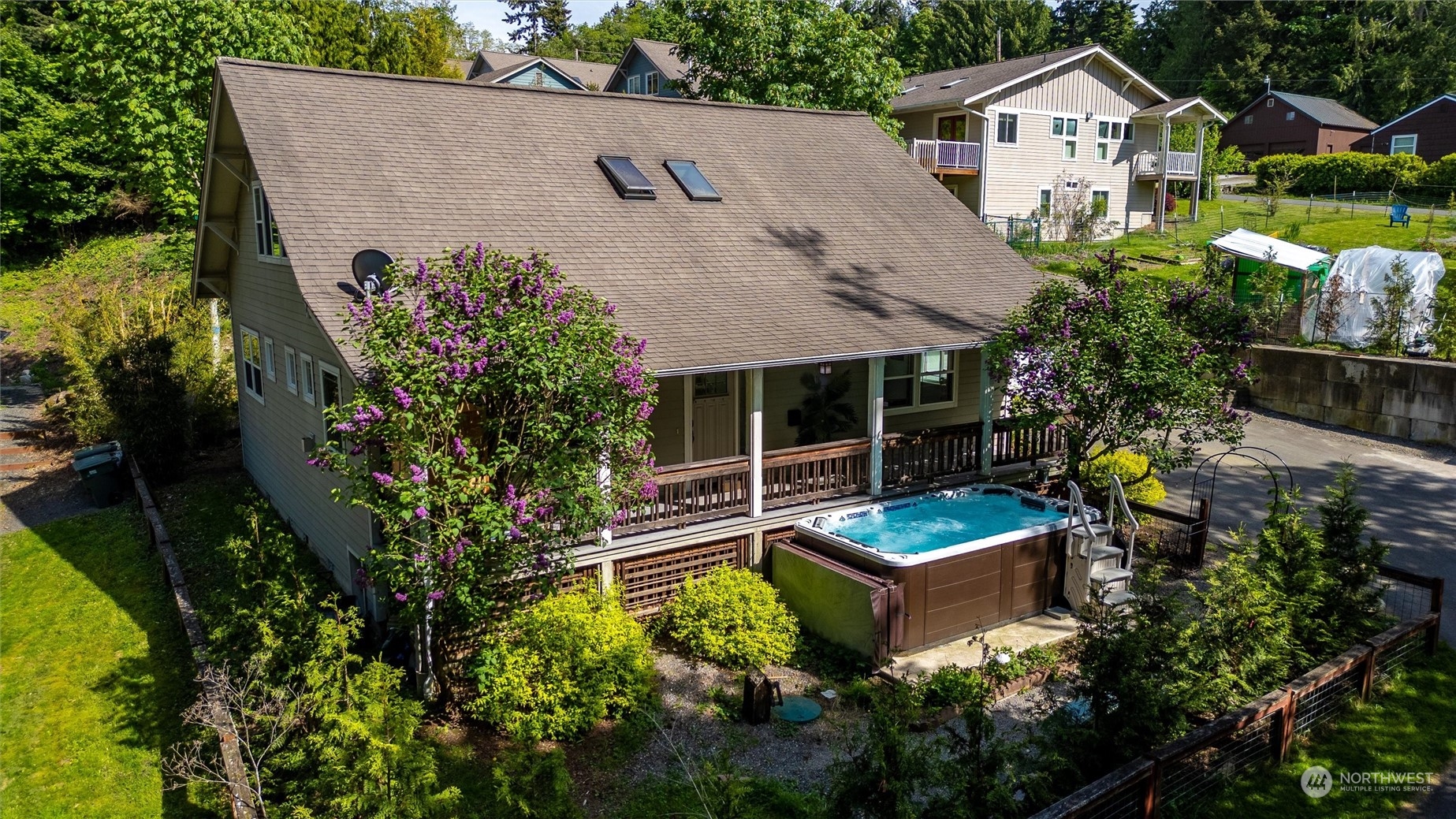 3703 Fielding Avenue Bellingham, WA 98229 - Photo 1 of 40 an aerial view of a house with garden space and sitting area