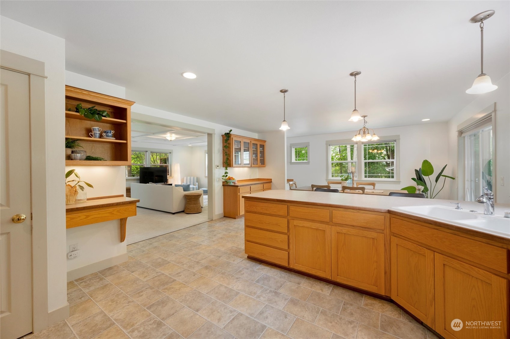 3703 Fielding Avenue Bellingham, WA 98229 - Photo 16 of 40 a large white kitchen with a large window