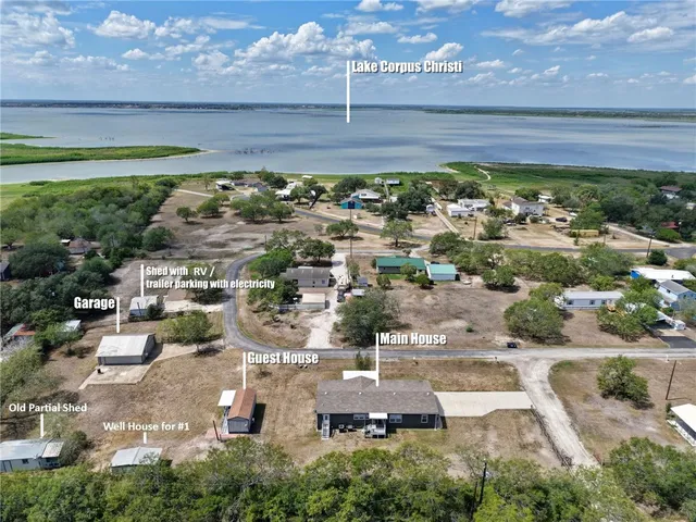 a view of a city with a ocean view