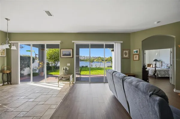 a kitchen with lots of counter top space