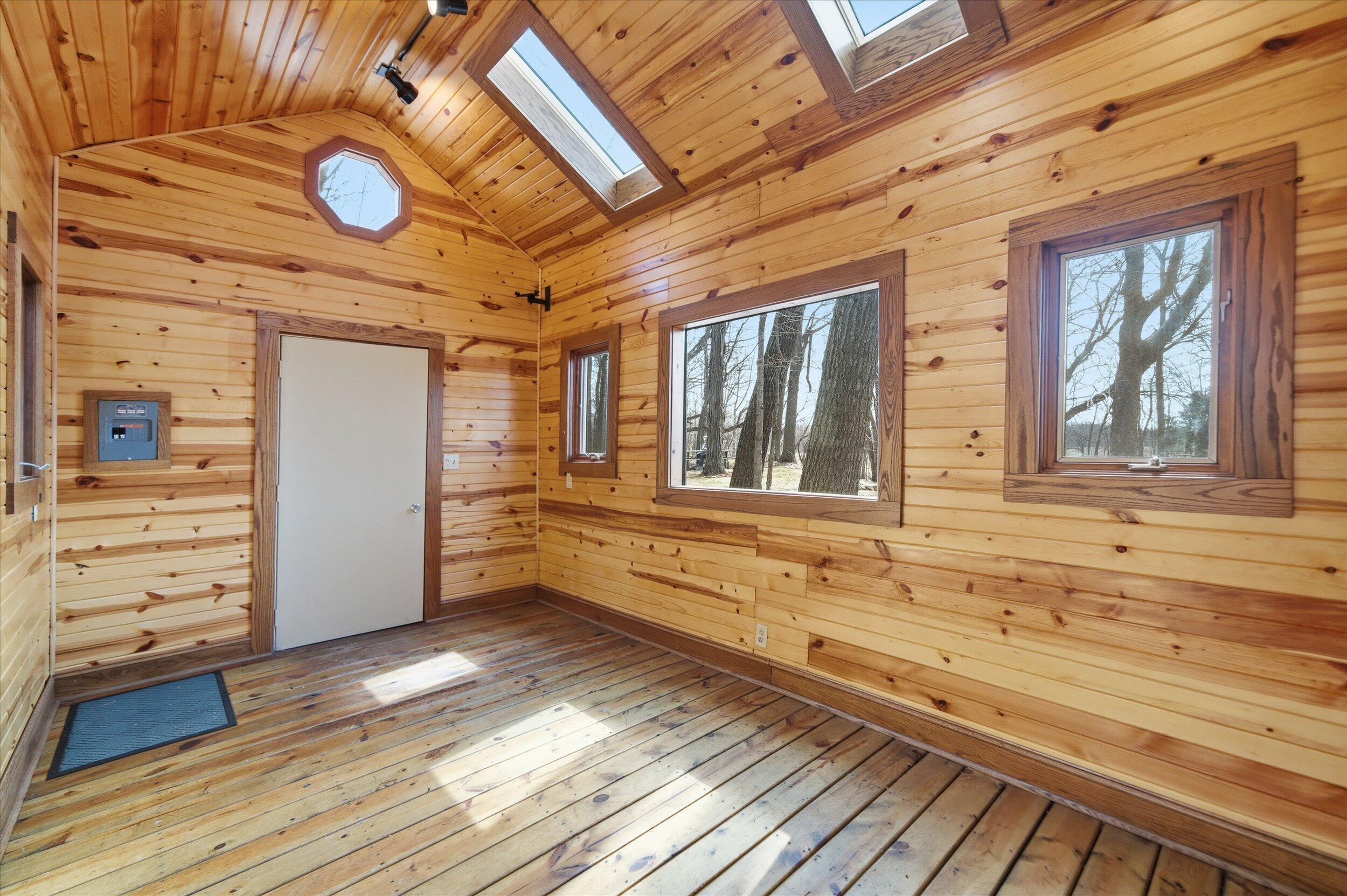 9561 Maple Tree Road Kewaskum, WI 53040 - Photo 32 of 46 electric in the building. Super workshop! Office? Studio?