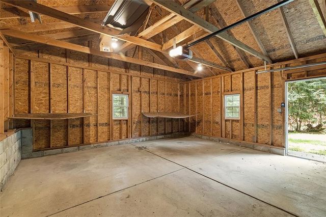 a view of backyard of house