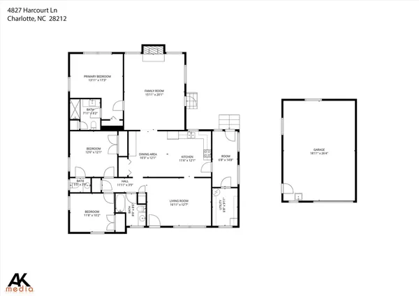 $2,300 | 4827 Harcourt Lane, Charlotte, NC 28212