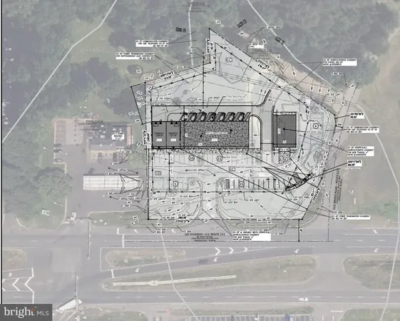 a view of a building with a street