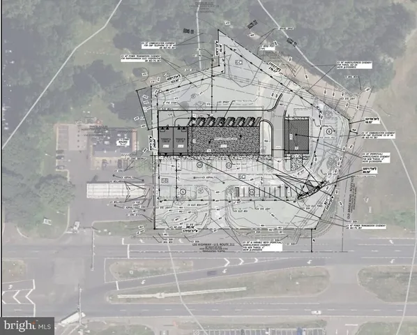 a view of a building with a street