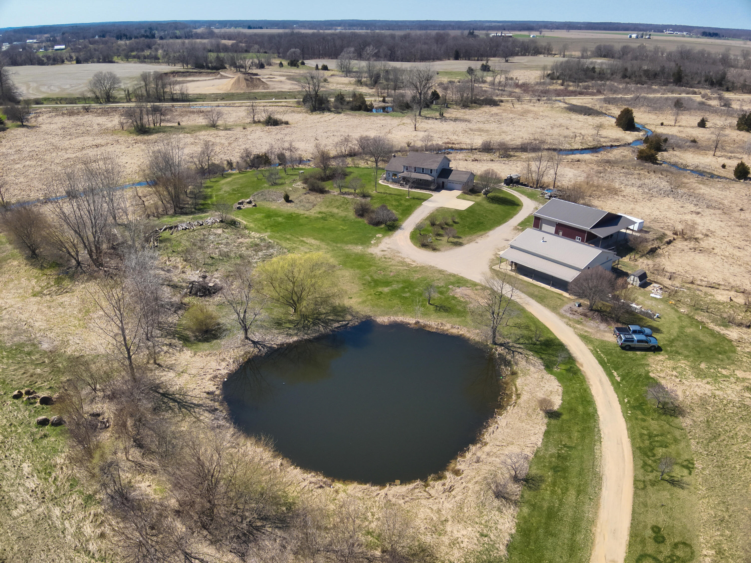 198 West Chicago Road Coldwater, MI 49036 - Photo 10 of 26 Home Pond Barns High view