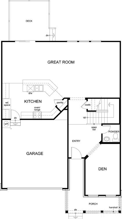 505 Plainview Drive Raleigh, NC 27610 - Photo 3 of 3 Standard floor plan. Actual home may include additional features. 1st Floor Plan
