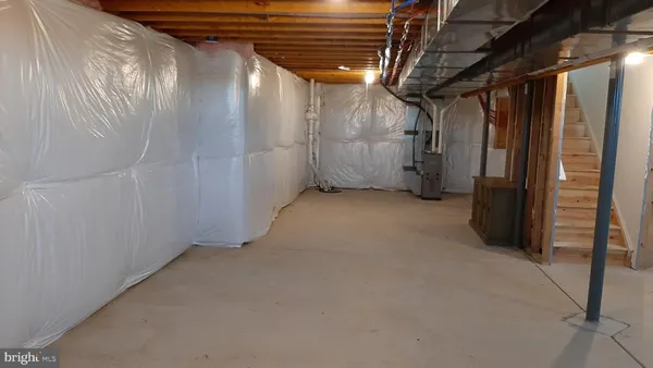 a view of a room with an empty space