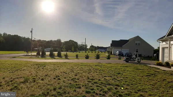a view of a town with patio