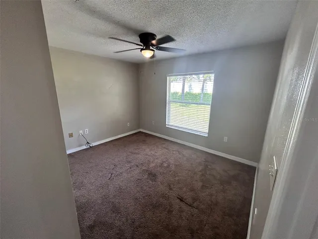a view of a livingroom with a window