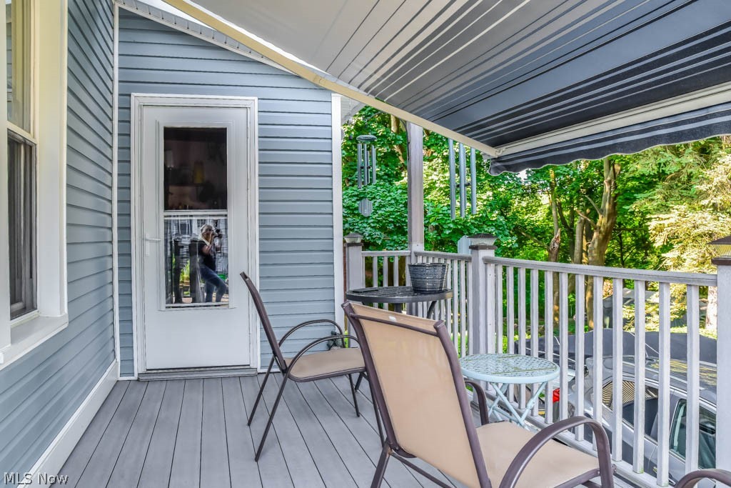 859 Amherst Road Northeast Massillon, OH 44646 - Photo 15 of 17 Back deck with retractable awning!